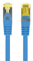 foto de CABLE RED LANBERG LATIGUILLO CAT.6A S/FTP LSZH CU 0.5M AZUL FLUKE PASSED