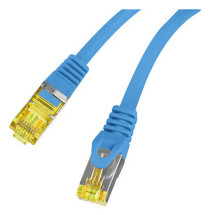 foto de CABLE RED LANBERG LATIGUILLO CAT.6A S/FTP LSZH CU 0.5M AZUL FLUKE PASSED