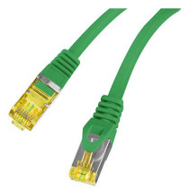 foto de CABLE RED LANBERG LATIGUILLO CAT.6A S/FTP LSZH CU 1M VERDE FLUKE PASSED