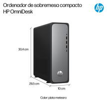 foto de HP OmniDesk Slim S03-0018ns Intel? Core? i5 i5-14400 16 GB DDR5-SDRAM 512 GB SSD Windows 11 Home Torre PC Plata