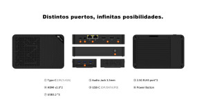 foto de MINI PC LEOTEC NAS SERVER INTEL N150 12GB LPDDR5 + 64GB eMMC + 512GB NVME + 3x22