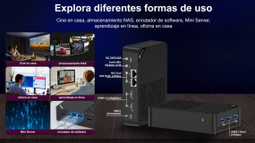 foto de MINI PC LEOTEC NAS SERVER INTEL N150 12GB LPDDR5 + 64GB eMMC + 512GB NVME + 3x22