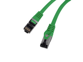 foto de CABLE RED LANBERG LATIGUILLO CAT.8.1 S/FTP LSZH CU 0.5M VERDE FLUKE PASSED