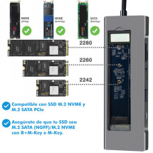 foto de LEOTEC DOCKING STATION 8-1 CON CAJA EXTERNA SSD M2