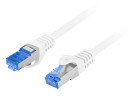 foto de CABLE RED LANBERG LATIGUILLO CAT.6A S/FTP LSZH CCA 0.5M BLANCO FLUKE PASSED