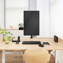 foto de SOPORTE MESA TOOQ PANTALLA GIRA INCLI ROTA 17-32 NEGRO