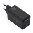 foto de CARGADOR AISENS GAN 65W 2XUSB-C PD3.0 QC4.0 1XUSB-A QC3.0 NEGRO