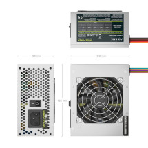 foto de FUENTE ALIMENTACION AISENS SFX 500W OEM PLATA