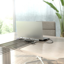 foto de USB-C DOCK AISENS 13 EN 1 USB-C A 2XHDMI 1XDP 1XRJ45 1XSD 1XRANURA KENSINGTON