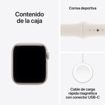 foto de SMARTWATCH APPLE WATCH SE 3Â GPSÂ 44MMÂ STARLIGHT ALUMINIUM CORREA STARLIGHT M/L