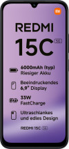 foto de SMARTPHONE XIAOMI REDMI 15C 5G NFC 6,90 4GB/128GB MIDNIGHT BLACK