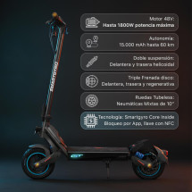 foto de PATINETE ELECTRICO SMARGYRO ROCKWAY GT 800W
