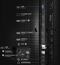 foto de TV HISENSE 100E7Q PRO 100 4K ULTRA HD SMART TV WIFI NEGRO