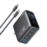 foto de CARGADOR DE PARED ANKER 140W 4 PUERTOS PD 3.1 CON CABLE USB-C NEGRO