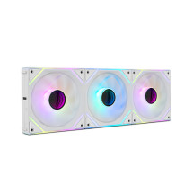 foto de VENTILADOR NOX HUMMER PRO LINK KIT 3XVENT ARGB MAGNETICO BLANCO