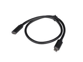 foto de CABLE LANBERG USB-C 3.1 MACHO/HEMBRA 0.5M NEGRO