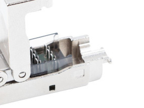 foto de CONECTOR LANBERG ADAPTADOR 2X RJ45 CAT6A FTP PLUG 8P8C TOOL-LESS