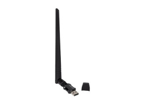 foto de ADAPTADOR RED LANBERG USB 2.0 WIFI6 DUAL BAND AX900 2.4/5GHZ 600MB/S ANTENA EXT