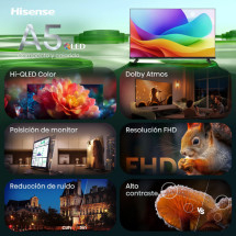foto de TV HISENSE 32A5S 32 FHD QLED SMART TV DOLBY ATMOS MODO JUEGO AIRPLAY