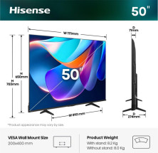 foto de TV HISENSE 50A6S 50 UHD 4K SMART TV DOLBY VISION MODO JUEGO PLUS AIRPLAY