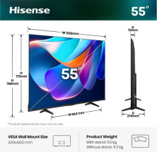 foto de TV HISENSE 55A6S 55 UHD 4K SMART TV DOLBY VISION MODO JUEGO PLUS AIRPLAY