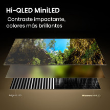 foto de TV HISENSE 50E8S 50 UHD 4K MINILED GAMING 144HZ DOLBY VISION ATMOS HDR10+