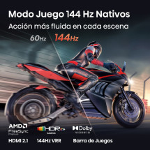 foto de TV HISENSE 55E8S 55 UHD 4K MINILED GAMING 144HZ DOLBY VISION ATMOS HDR10+