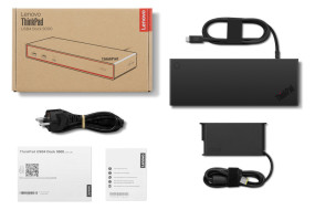 foto de DOCKING STATION LENOVO THINKPAD USB4 DOCK 5000 100W