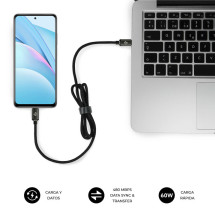 foto de CABLE OPTIMUS 60W C-C 1M BLACK