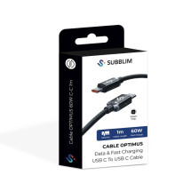 foto de CABLE OPTIMUS 60W C-C 1M BLACK