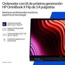 foto de PORTATIL HP OMNIBOOK X FLIP 2in1 14-KB0013NS U9 386H 32GB 1TB 14 W11H