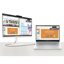 foto de HP OmniStudio All-in-One Desktop 27-cu0032ns PC Intel Core 5 120U 68,6 cm (27) 1920 x 1080 Pixeles 16 GB DDR5-SDRAM 1 TB SSD FreeDOS Wi-Fi 7 (802.11be) Blanco