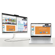 foto de HP OmniStudio All-in-One Desktop 27-cv0012ns PC AMD Ryzen? 5 40 68,6 cm (27) 1920 x 1080 Pixeles 16 GB LPDDR5-SDRAM 1 TB SSD FreeDOS Wi-Fi 7 (802.11be) Blanco
