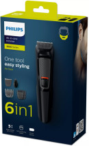 foto de AFEITADORA PHILIPS MG3710/15 6 ACCESORIOS 60 IN NEGRO