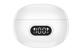 foto de AURICULARES BLUETOOTH DENVER INALAMBRICOS CON ENC (4 MICROFONOS) BLANCO