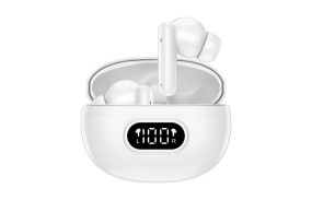 foto de AURICULARES BLUETOOTH DENVER INALAMBRICOS CON ENC (4 MICROFONOS) BLANCO