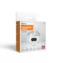 foto de AURICULARES BLUETOOTH DENVER INALAMBRICOS CON ENC (4 MICROFONOS) BLANCO