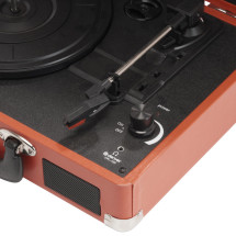 foto de TOCADISCOS DENVER USB CON SOFTWARE DE GRABACION PARA PC ROJO