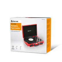 foto de TOCADISCOS DENVER USB CON SOFTWARE DE GRABACION PARA PC ROJO
