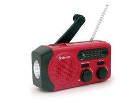 foto de RADIO DENVER SOLAR CON MANIVELA, LINTERNA Y FUNCION SOS
