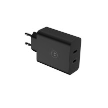 foto de Motorola TurboPower 125W Duo Charger Universal Negro Corriente alterna Carga r?pida Interior
