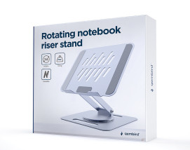foto de SOPORTE GEMBIRD PORTATIL  HASTA 15.6'' ELEVADOR GIRATORIO GRIS