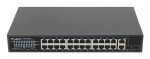 foto de SWITCH LANBERG 24 PTOS 100MB POE+/2X COMBO GIGABIT ETHERNET 250W RACK 19