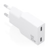 foto de CARGADOR AISENS ULTRA DELGADO GaN 30W 2xUSB-C PD3.0 BLANCO