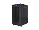 foto de ARMARIO LANBERG RACK 19 22U 800X1000 FLAT PACK PUERTA PERFORADA CON LCD NEGRO