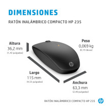 foto de RATON HP 235 SLIM WIRELESS MOUSE