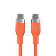 foto de HYPERJUICE FLEX USB-C SILICONE CHARGING CABLE - ORANGE