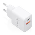 foto de CARGADOR AISENS GaN 20W 1xUSB-C PD3.0 1xUSB-A QC3.0 BLANCO