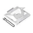foto de SOPORTE AISENS SOBREMESA AJUSTABLE PORTATIL/TABLET USB-C DOCK 7 EN 1