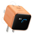 foto de CARGADOR ANKER NANO 45W SMART DISPLAY NARANJA